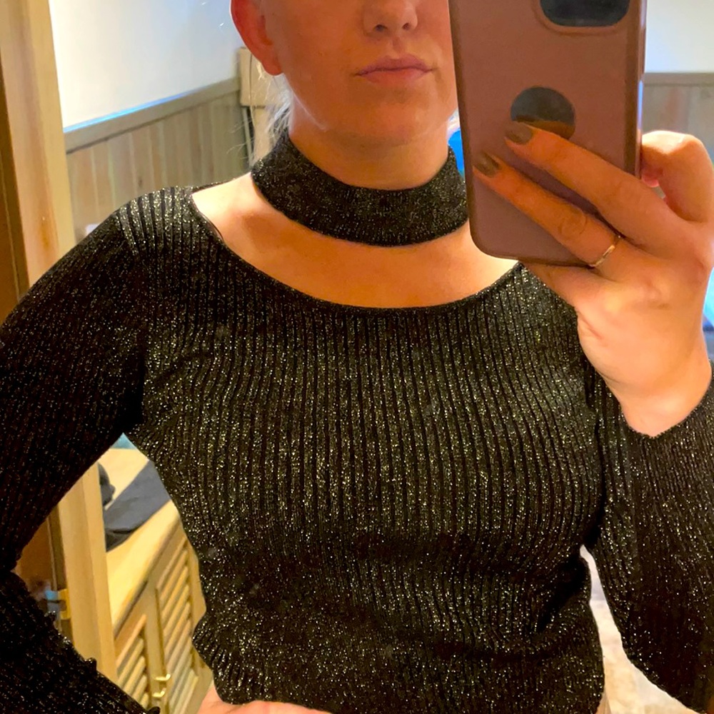 Black Sparkle Top